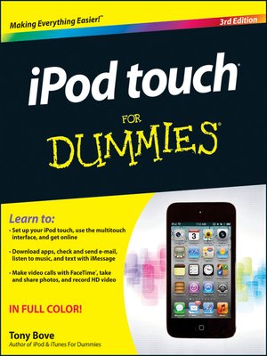cover image of iPod Touch for Dummies